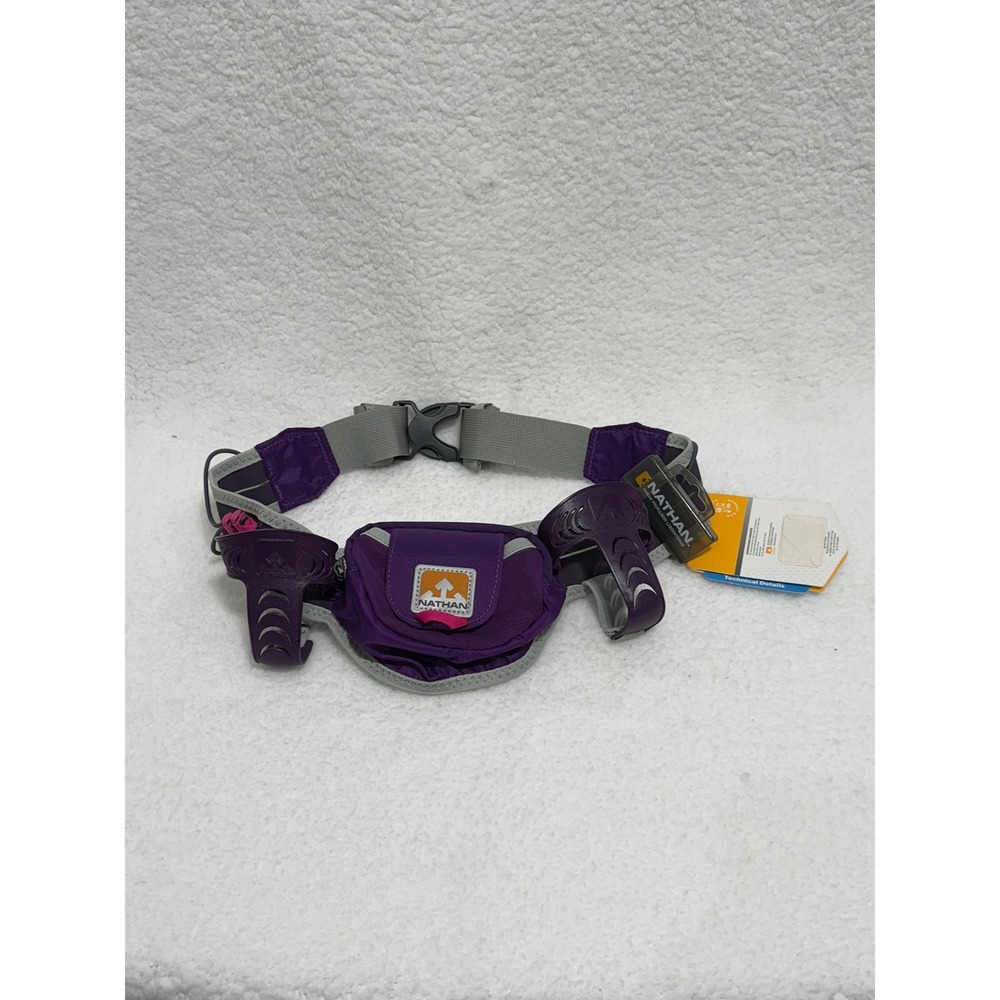 Nathan Trail‎ Mix Hydration Belt Running Purple Fanny Pack New